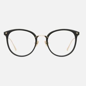 Elegant Black and Gold Women's Blue Light Glasses